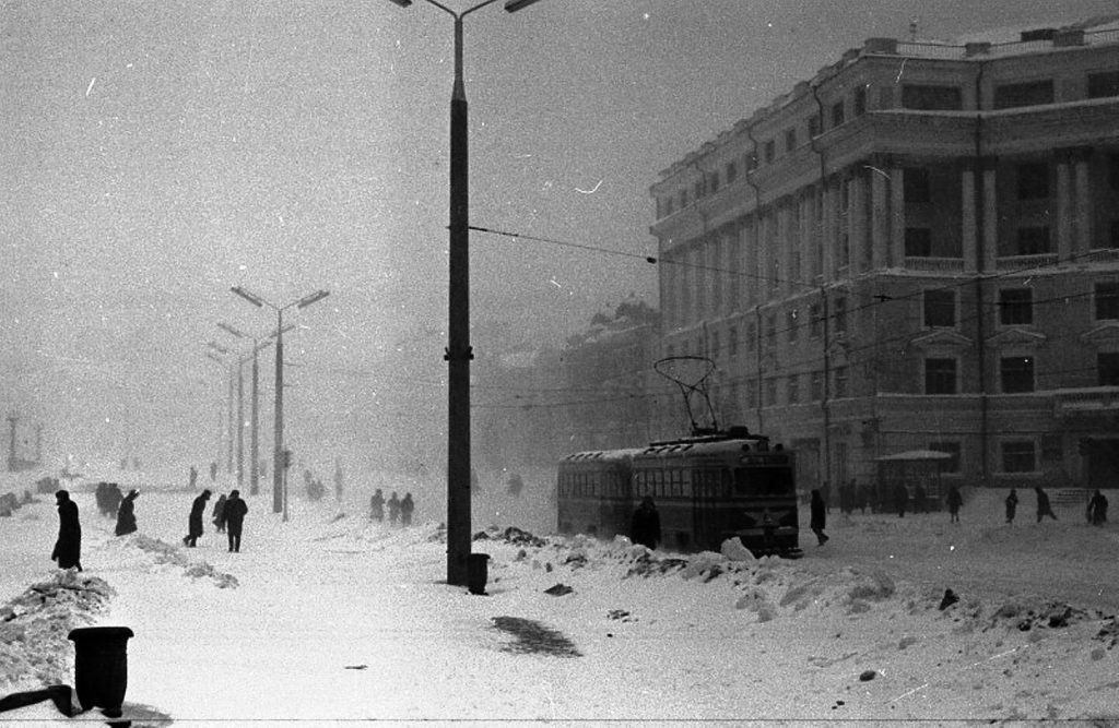 Владивосток — Исторические фотографии — трамвай (1946-1970)