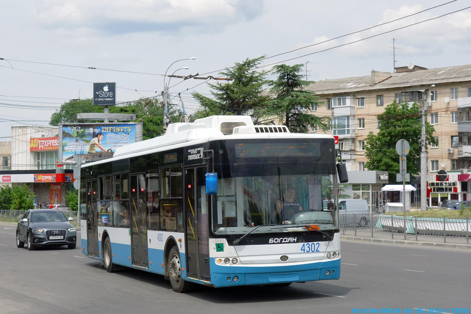 Крымский троллейбус, Богдан Т70110 № 4302