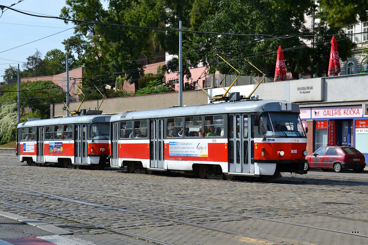 Брно, Tatra T3G № 1610