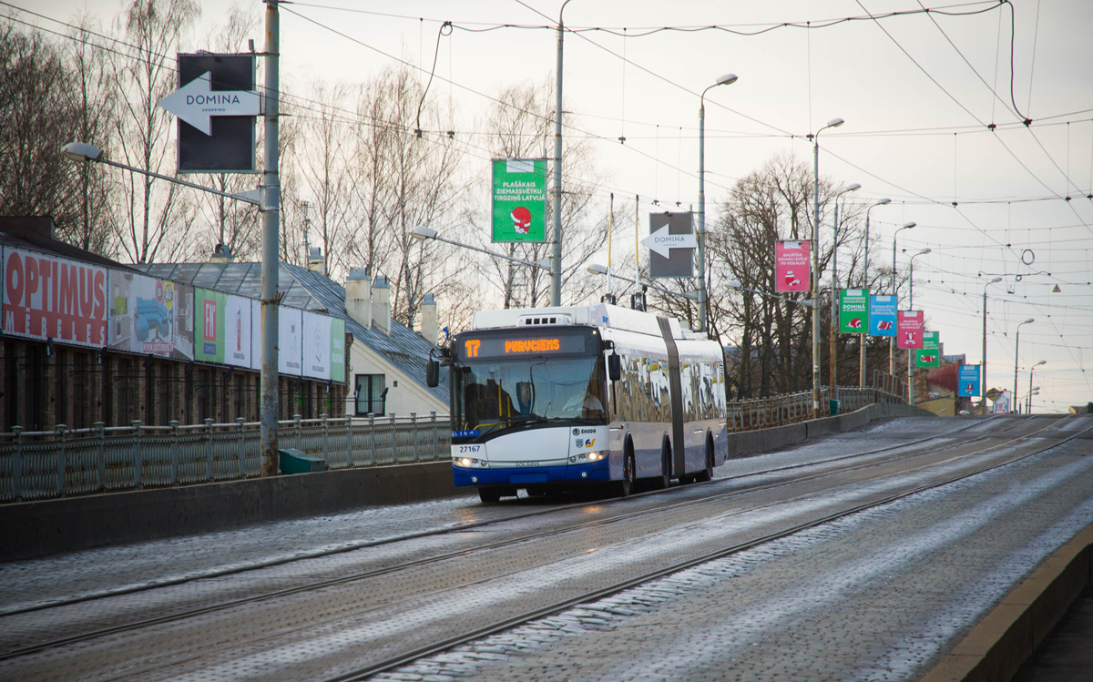 Рига, Škoda 27Tr Solaris III № 27167