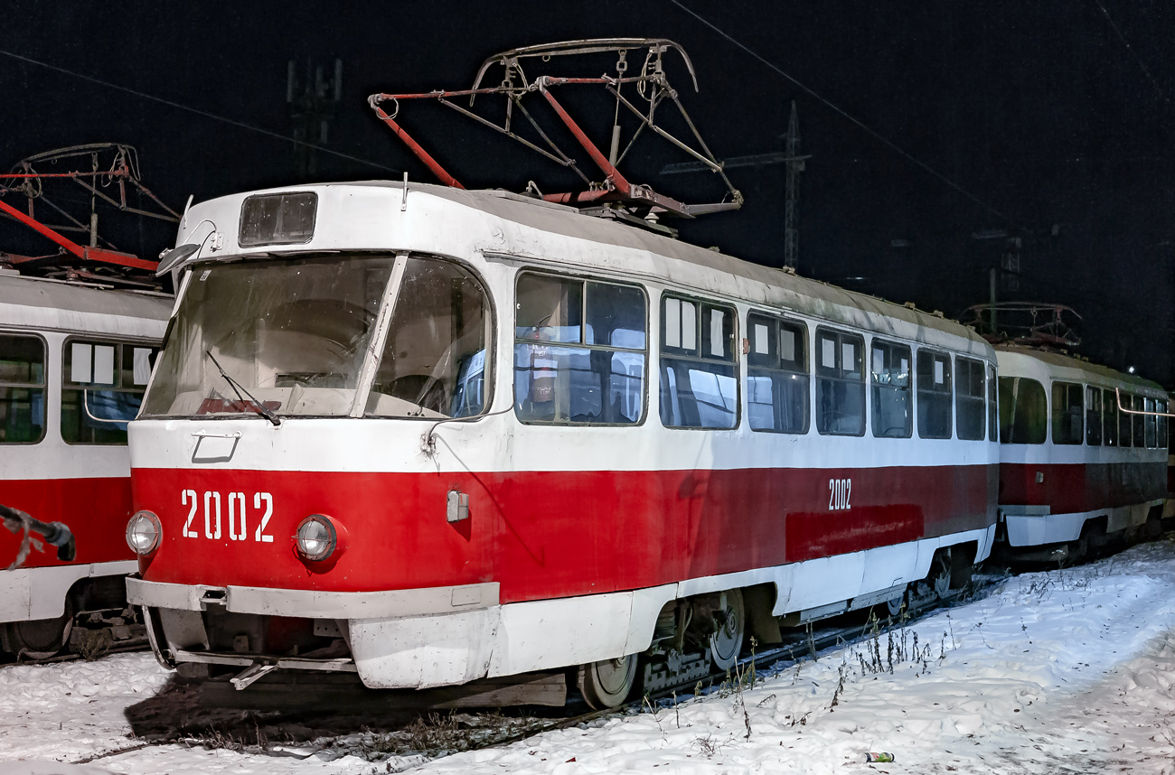 Самара, Tatra T3SU (двухдверная) № 2002; Самара — Кировское трамвайное депо