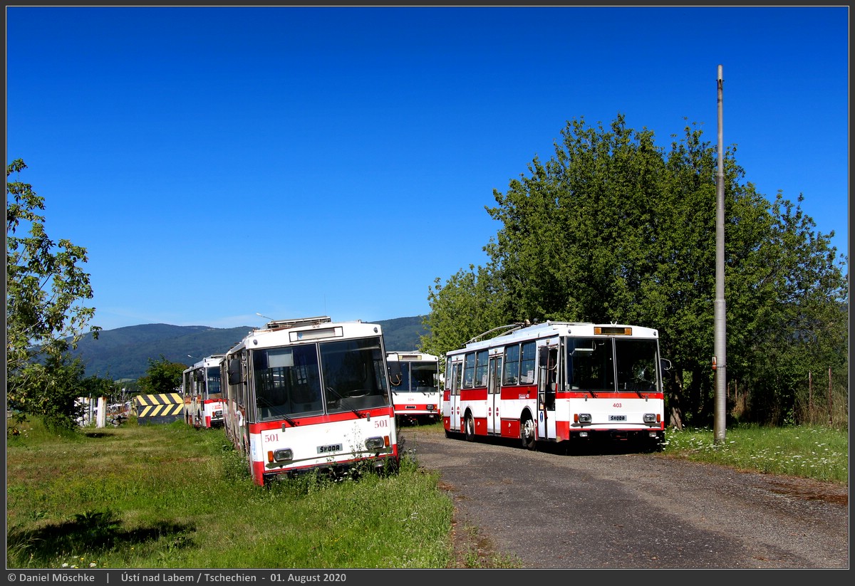 Усти-над-Лабем, Škoda 15Tr02/6 № 501; Усти-над-Лабем, Škoda 14Tr08/6 № 403