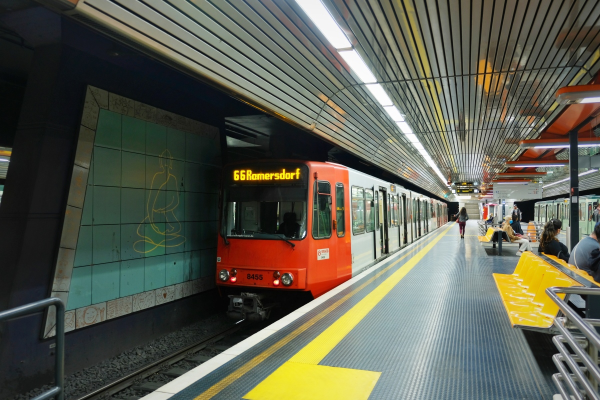 Бонн, Duewag B100S № 8455 Бонн, Duewag B100S № 8455