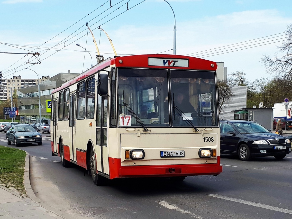 Вильнюс, Škoda 14Tr02/6 № 1508