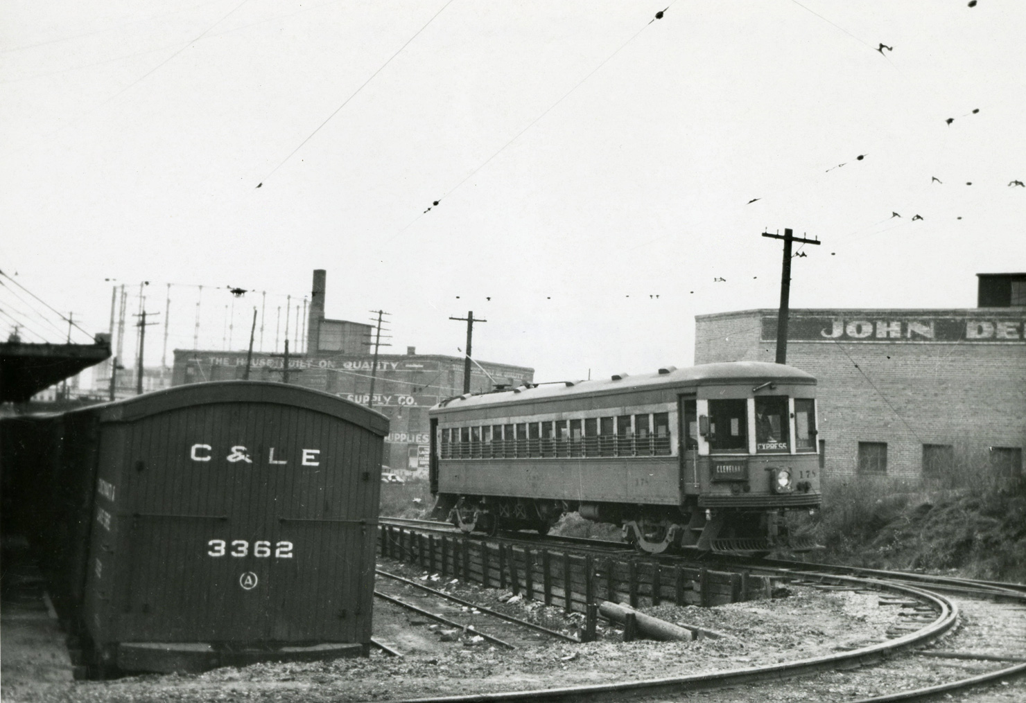 Dayton, Kuhlman 4-axle trailer car № 3362; Lake Shore Electric, Jewett interurban motor car № 178; Toledo — Old Photos — Interurbans