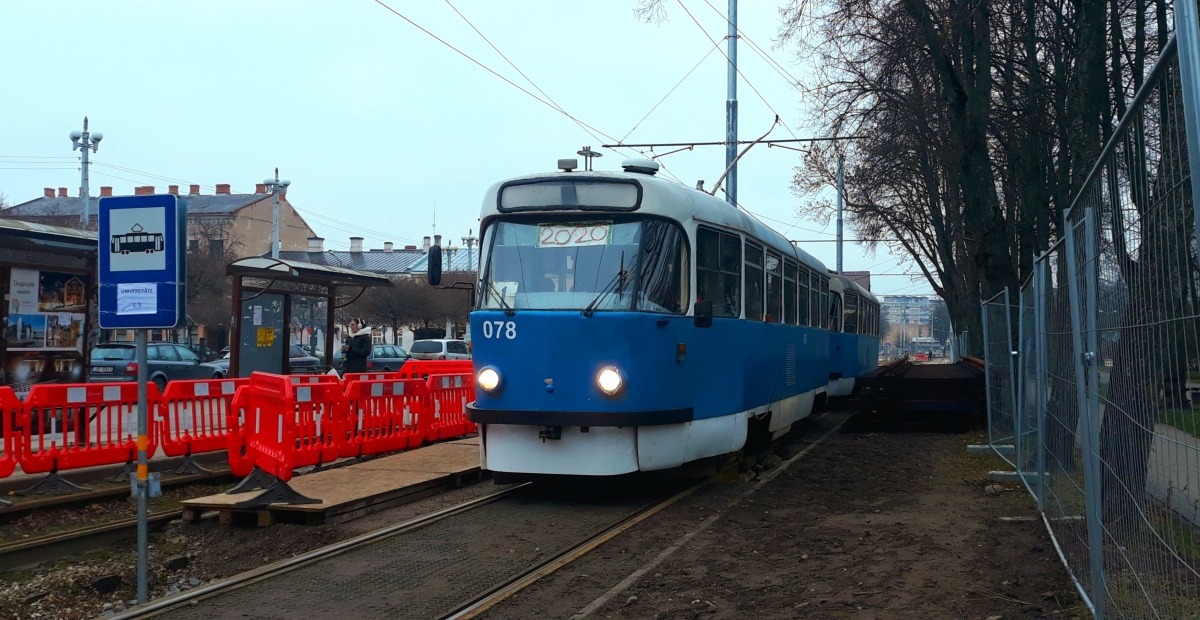Dyneburg, Tatra T3DC1 Nr 078; Dyneburg — Tramway Lines and Infrastructure Dyneburg, Tatra T3DC1 Nr 078; Dyneburg — Tramway Lines and Infrastructure