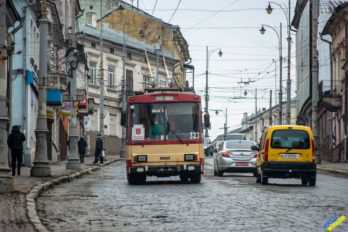 Черновцы, Škoda 14Tr89/6 № 323