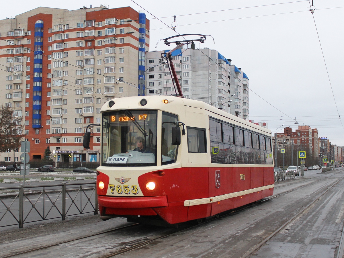 Санкт-Петербург, ЛМ-68М2 (мод. СПб ГЭТ) № 7653 Санкт-Петербург, ЛМ-68М2 (мод. СПб ГЭТ) № 7653