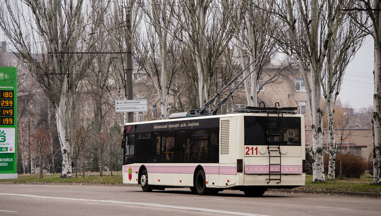Запорожье, ЛАЗ E183D1 № 211