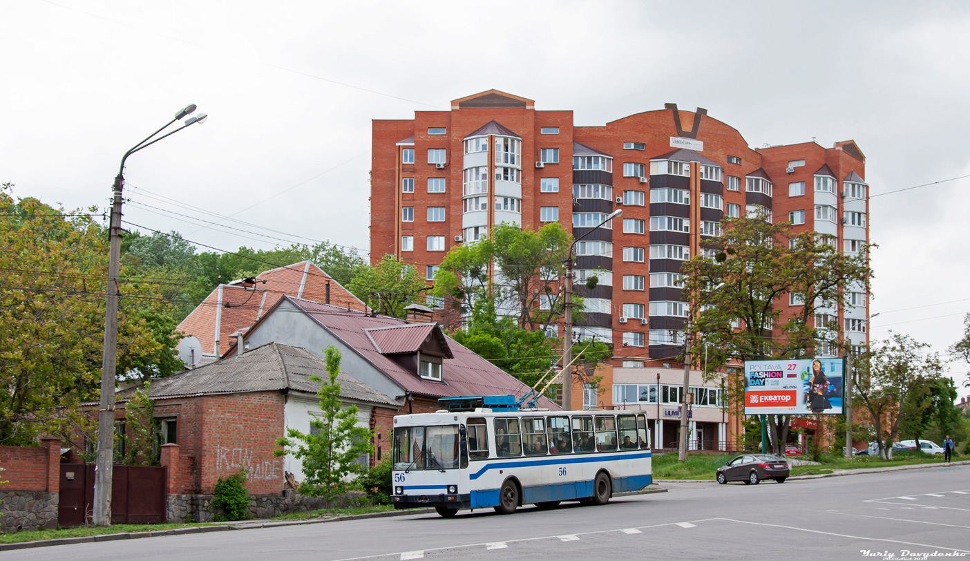Полтава, ЮМЗ Т1Р (Т2П) № 56