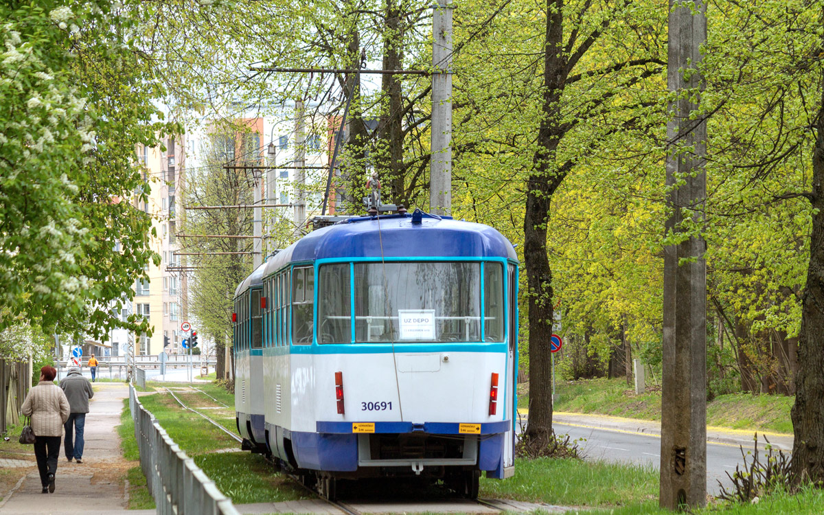 Рига, Tatra T3A № 30691