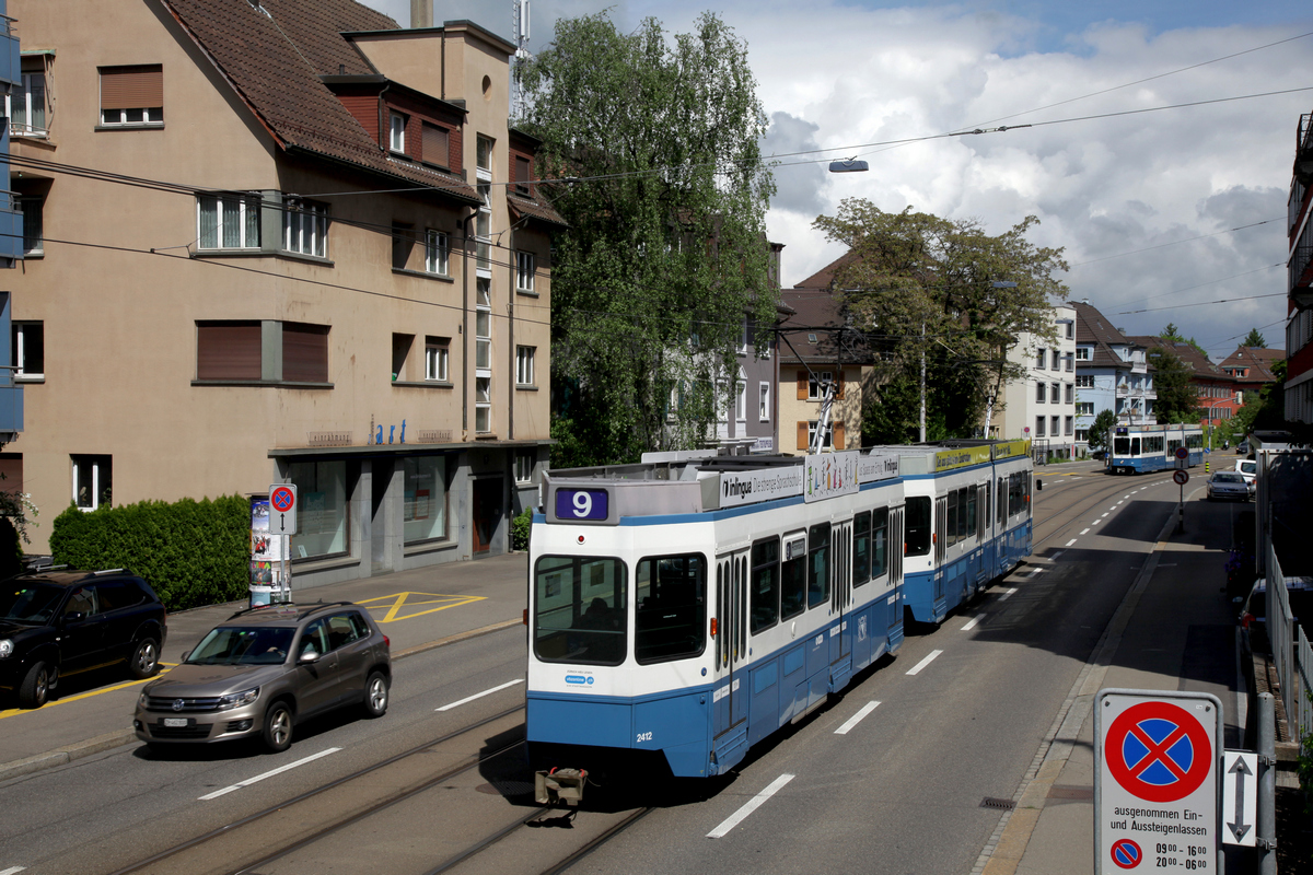 Цюрих, SWP/SIG/BBC Be 2/4 "Tram 2000 Pony" № 2412