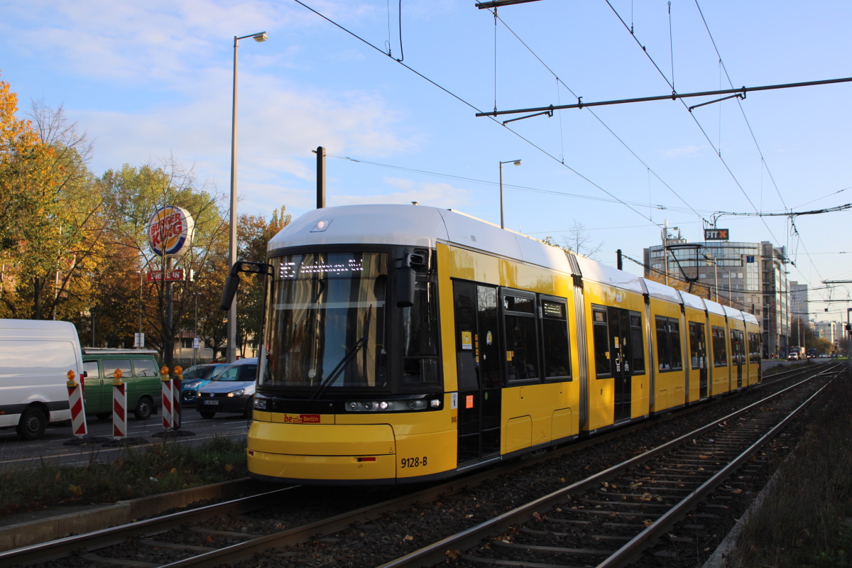 Берлин, Bombardier Flexity Berlin (GT8-08ZR/F8Z) № 9128