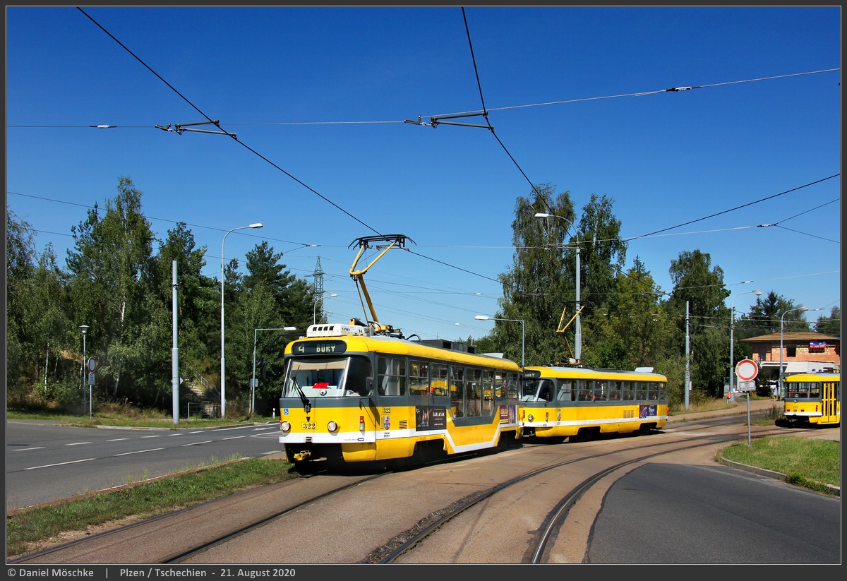 Пльзень, Tatra T3R.PLF № 322