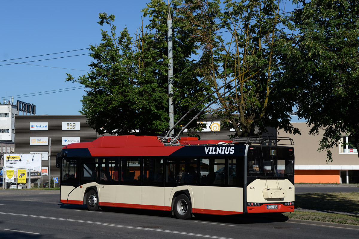 Вильнюс, Solaris Trollino IV 12 Škoda № 1729