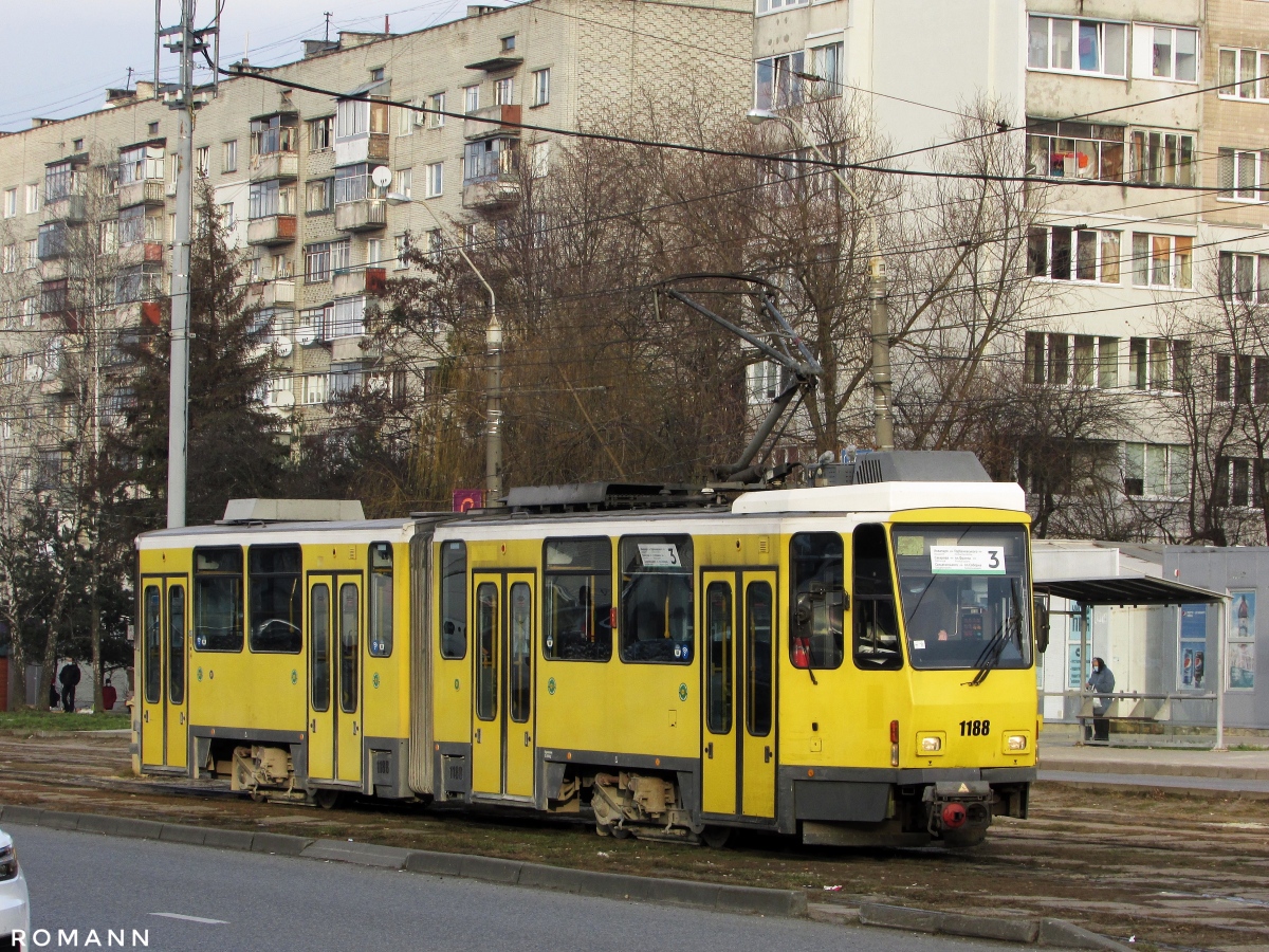 Львов, Tatra KT4DM № 1188