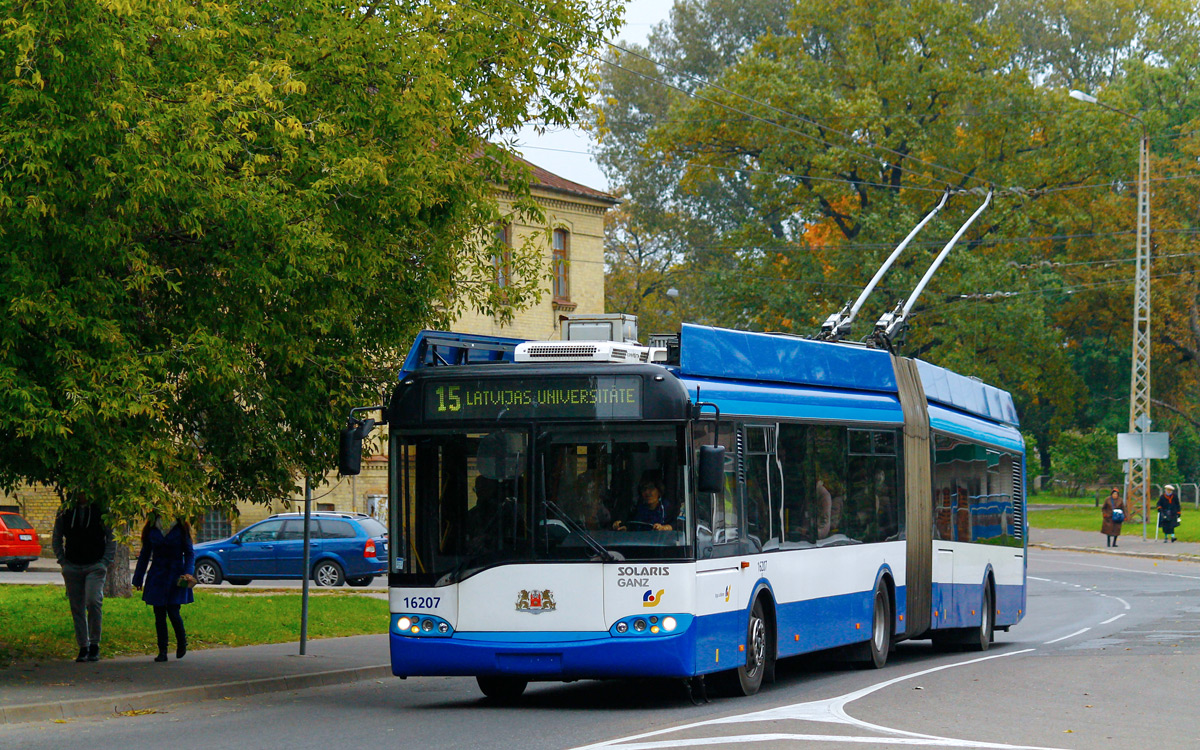 Рига, Solaris Trollino II 18 Ganz № 16207