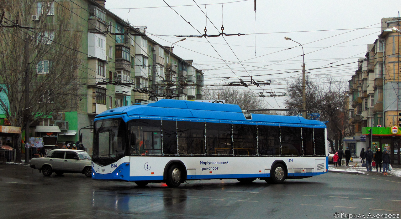 Marioupol, AKSM 32100D (BKM-Ukraine) N°. 1514; Marioupol — New trolleybuses: AKSM Ukraine