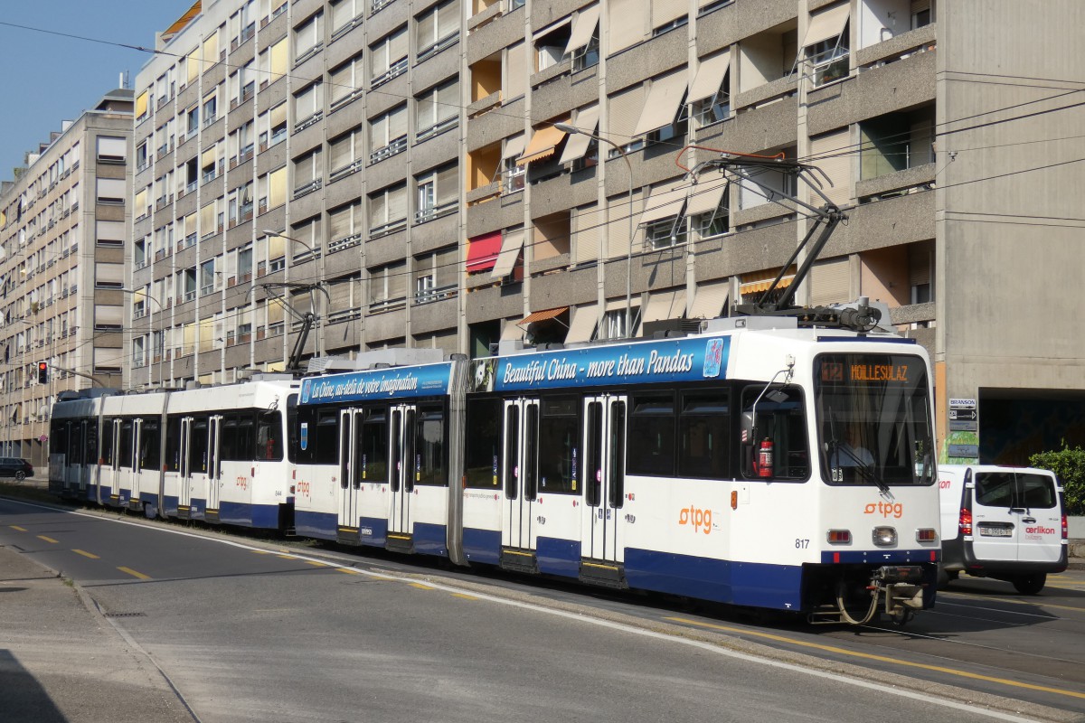 Женева, ACMV/ABB/Duewag Be 4/6 № 817