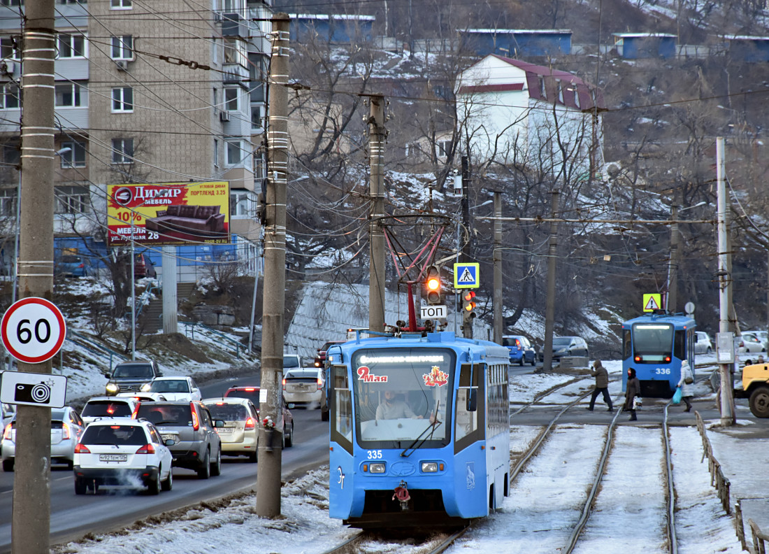 Владивосток, 71-619К № 335; Владивосток — Тематические трамваи Владивосток, 71-619К № 335; Владивосток — Тематические трамваи