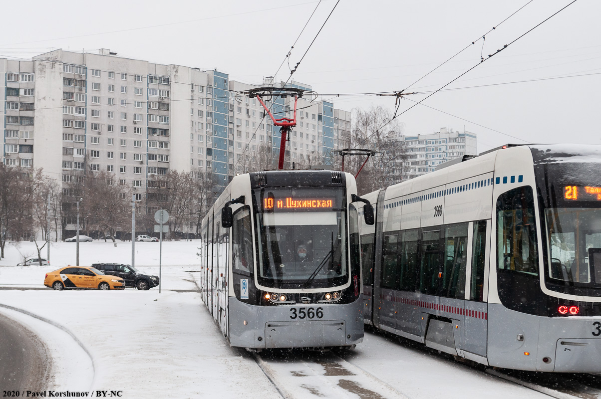 Москва, 71-414 (Pesa Fokstrot) № 3566