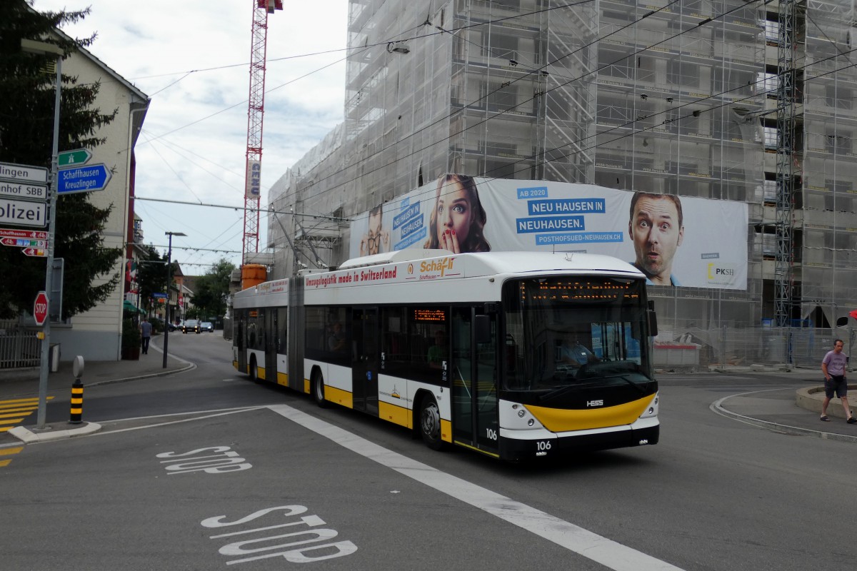 Шаффхаузен, Hess SwissTrolley 3 (BGT-N2C) № 106