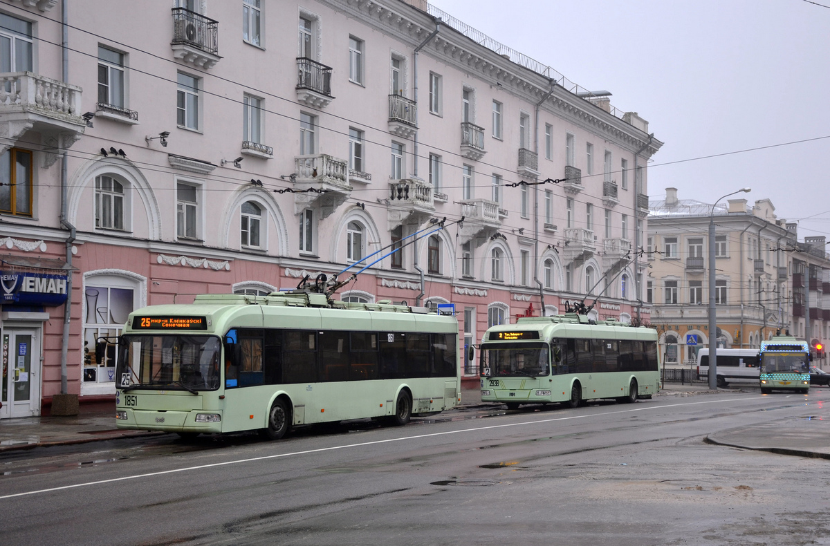 Гомель, БКМ 32100D № 1851; Гомель, БКМ 321 № 2838 Гомель, БКМ 32100D № 1851; Гомель, БКМ 321 № 2838