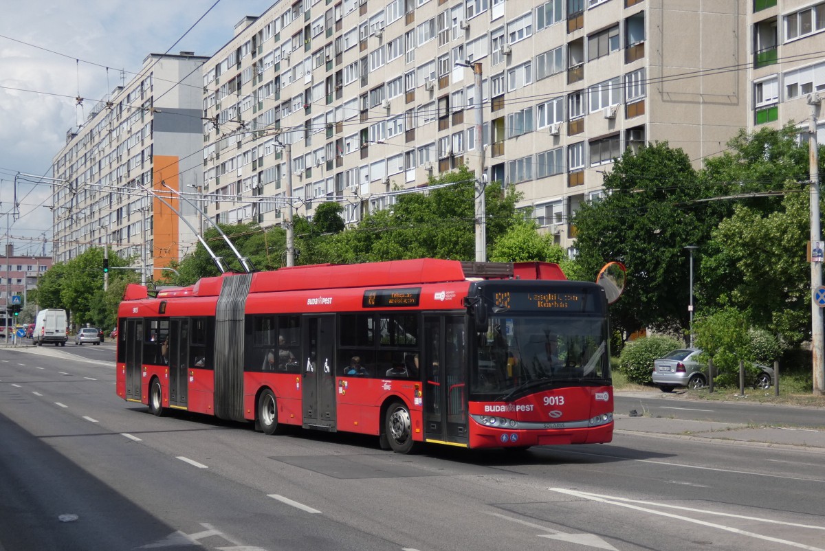 Будапешт, Solaris Trollino III 18 Škoda № 9013