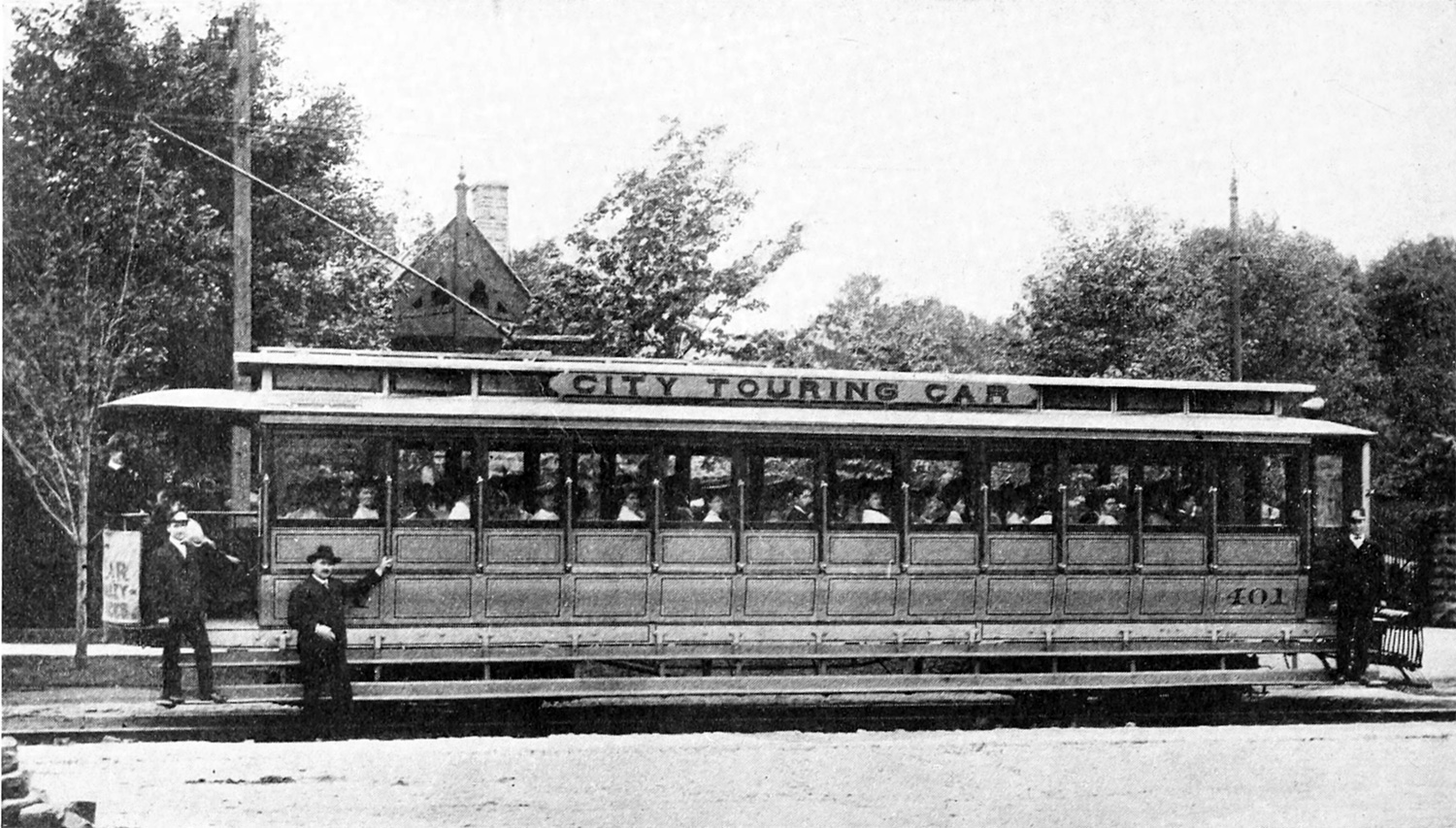 Cleveland, Stephenson 4-axle motor car # 401 Cleveland, Stephenson 4-axle motor car # 401