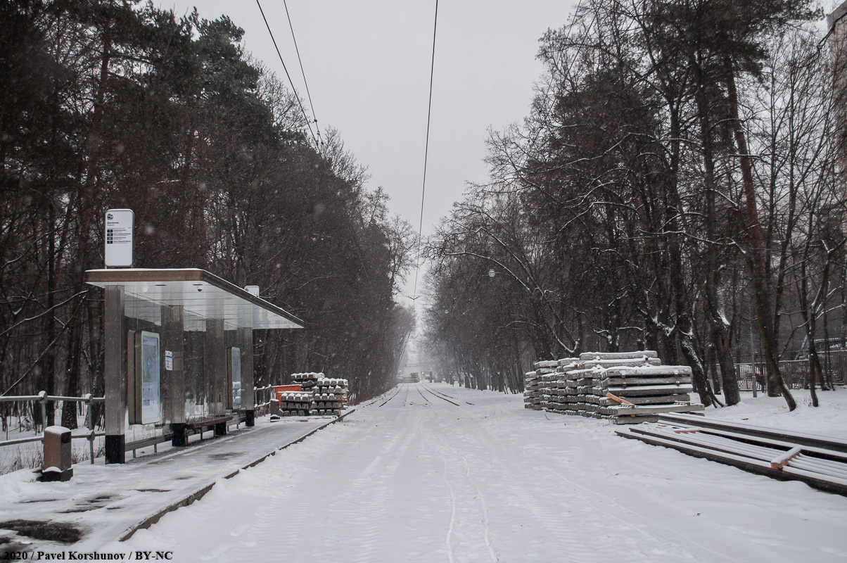 Moskau — Stops, platforms, waiting pavilions at stops; Moskau — Trам lines: North-Western Administrative District