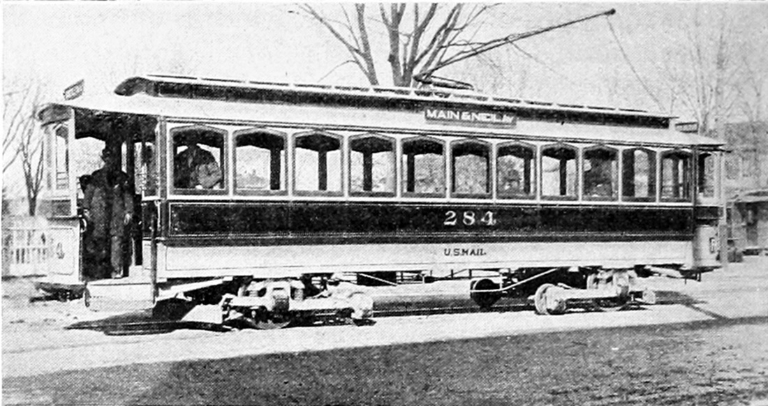 Columbus, OH, Columbus Railway 4-axle motor car — 284