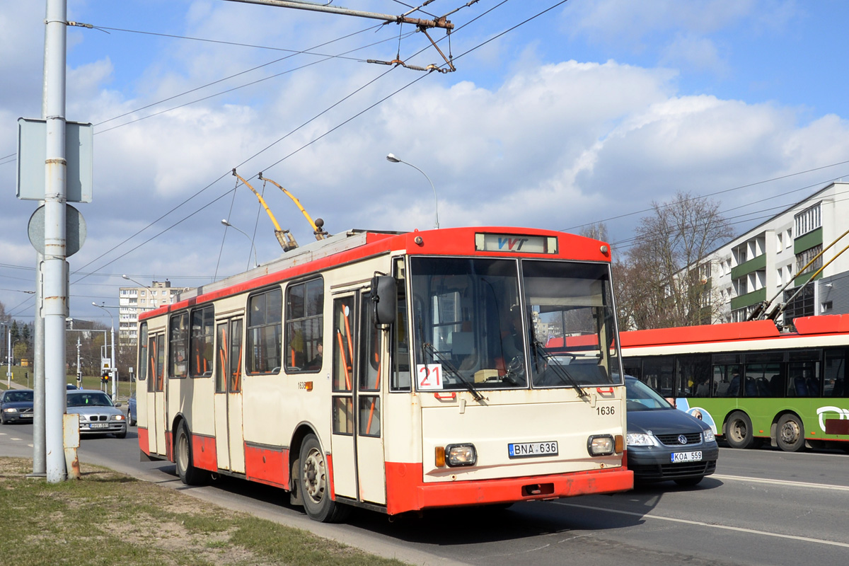 Вильнюс, Škoda 14Tr13/6 № 1636