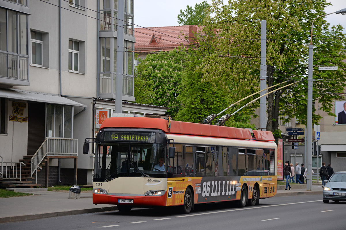 Вильнюс, Solaris Trollino II 15 AC № 2685 Вильнюс, Solaris Trollino II 15 AC № 2685