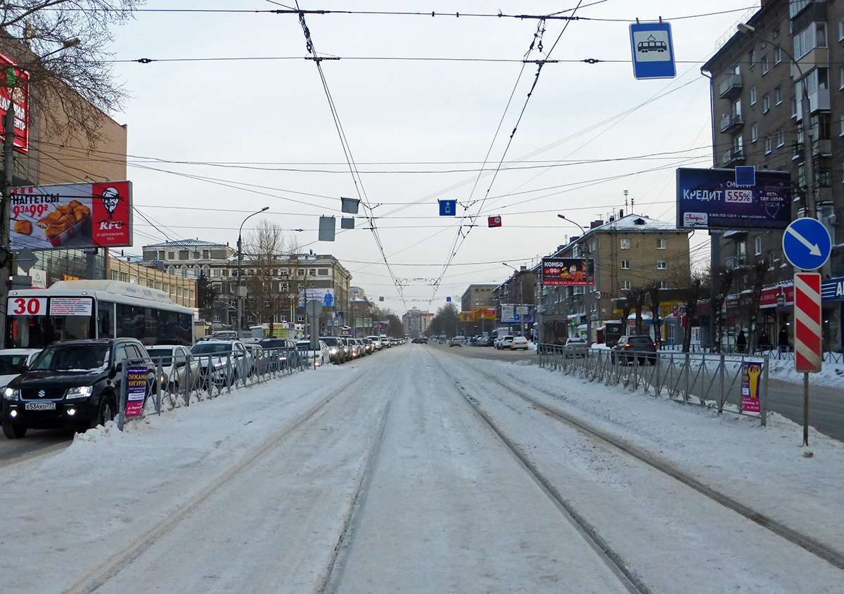 Новосибирск — Трамвайные линии и конечные