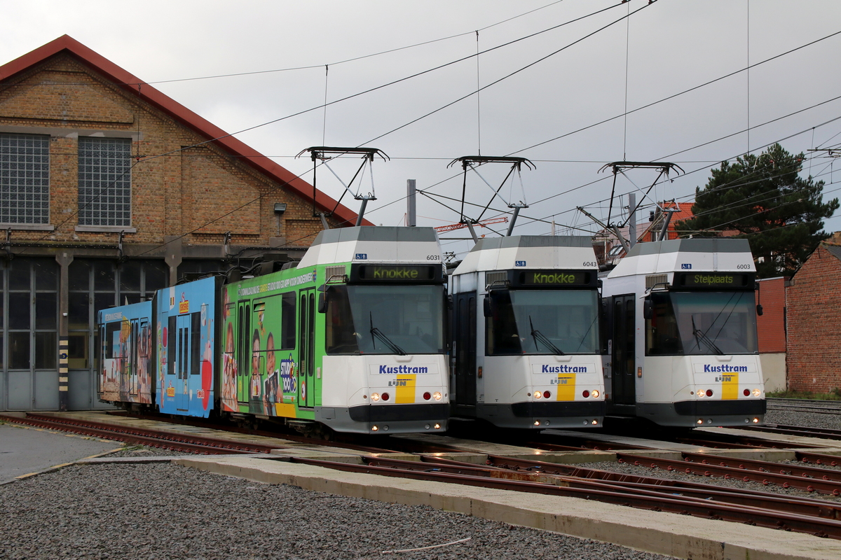 Береговий трамвай, BN/ACEC type 6000 8-axle № 6031; Береговий трамвай, BN/ACEC type 6000 8-axle № 6043; Береговий трамвай, BN/ACEC type 6000 8-axle № 6003