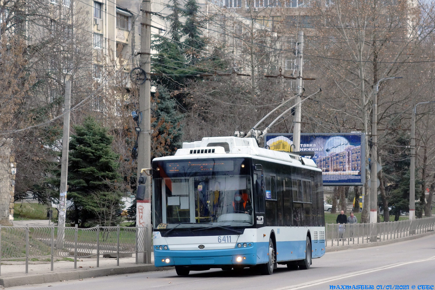 Крымский троллейбус, Богдан Т70115 № 6411