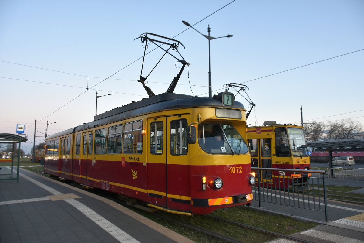 Лодзь, Duewag GT6 № 1072