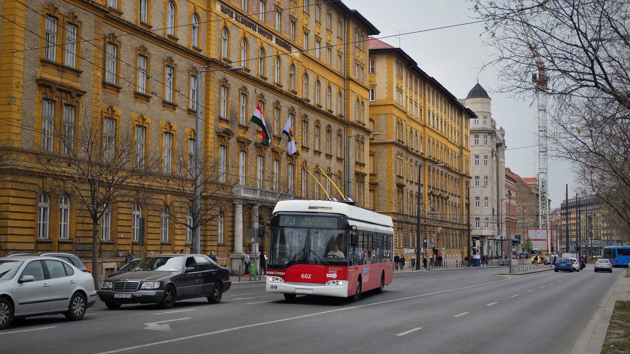 Budapeštas, Solaris Trollino II 12 Ganz B nr. 602 Budapeštas, Solaris Trollino II 12 Ganz B nr. 602