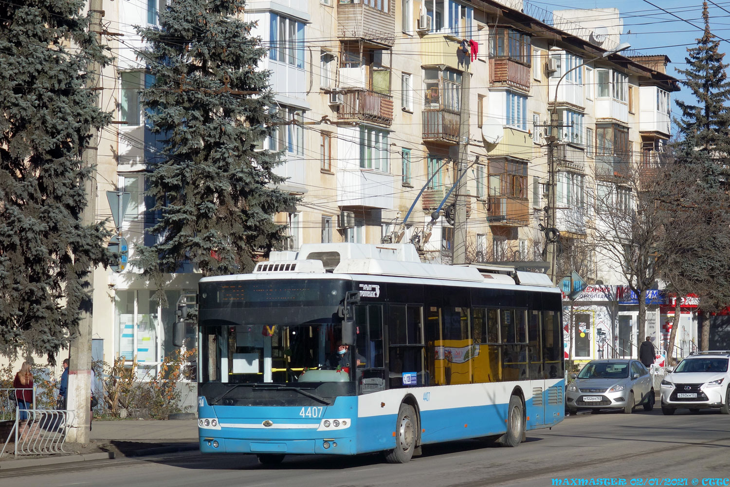 Крымский троллейбус, Богдан Т70115 № 4407