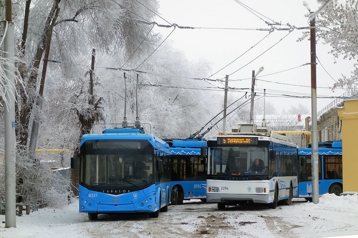 Саратов, БКМ 321 № 8331; Саратов, Тролза-5275.03 «Оптима» № 2294