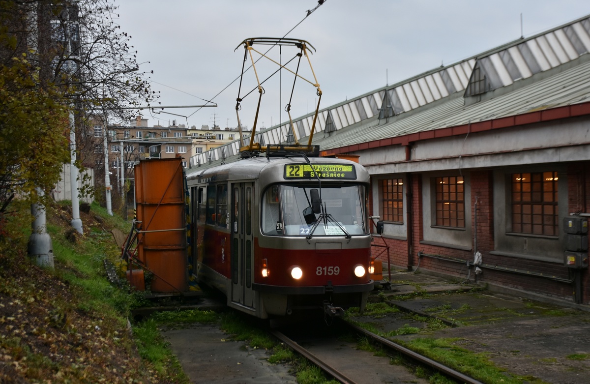 Praga, Tatra T3R.PV Nr. 8159; Praga — Tram depots