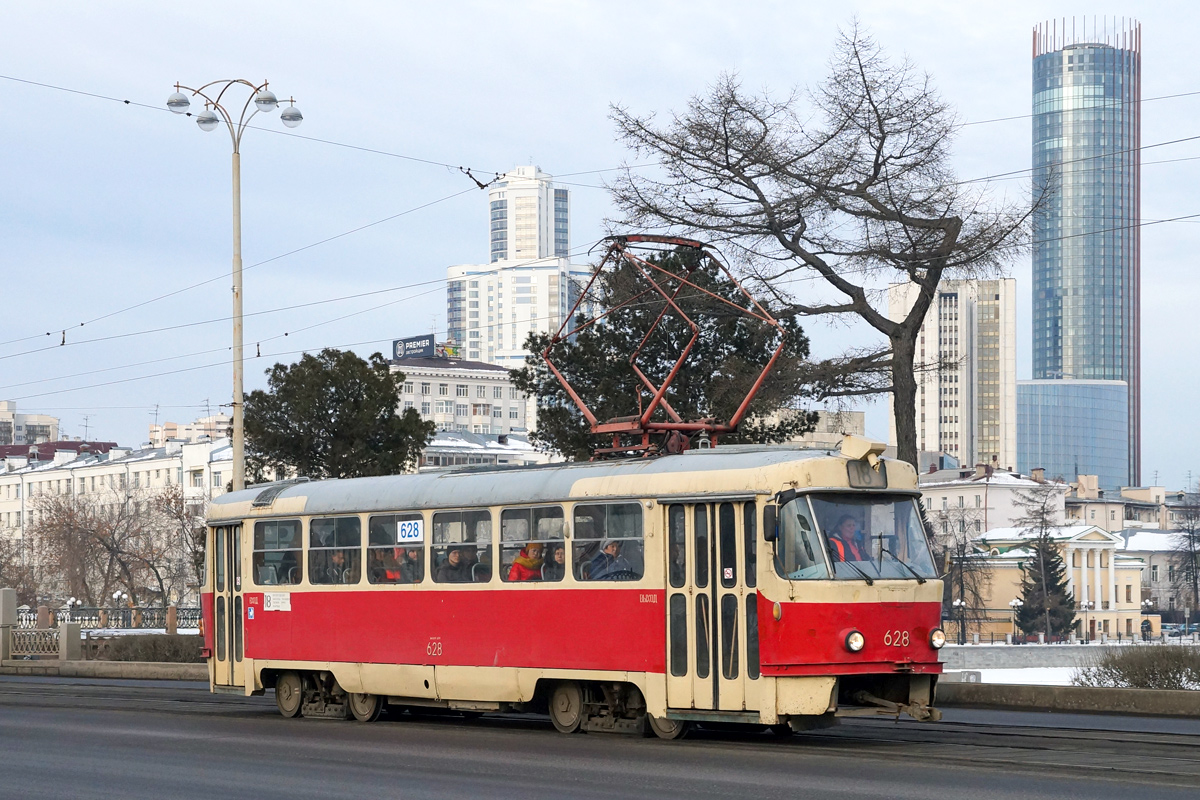Екатеринбург, Tatra T3SU (двухдверная) № 628