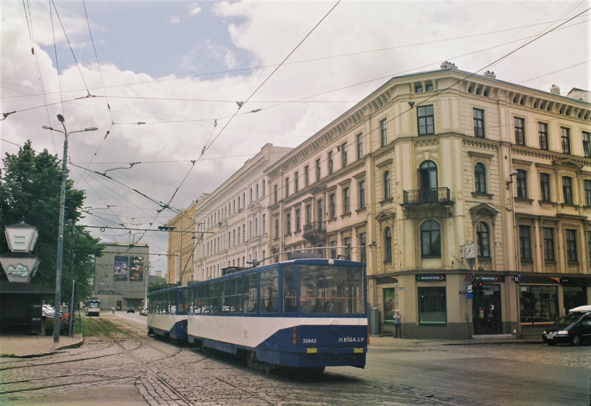 Рига, Tatra T3MR (T6B5-R) № 35032; Рига, Tatra T3MR (T6B5-R) № 35043