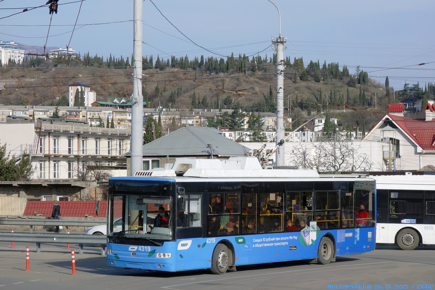 Krimas trolejbuss, Bogdan T70110 № 4319