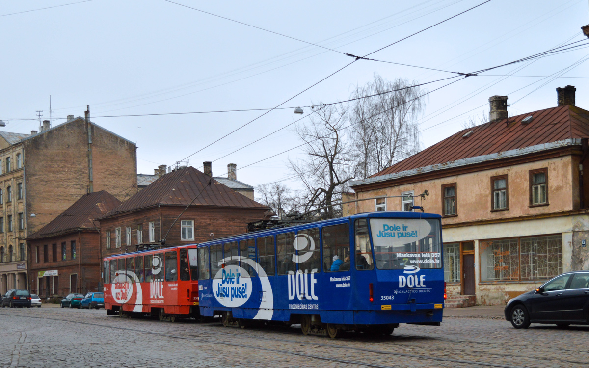 Рига, Tatra T3MR (T6B5-R) № 35043