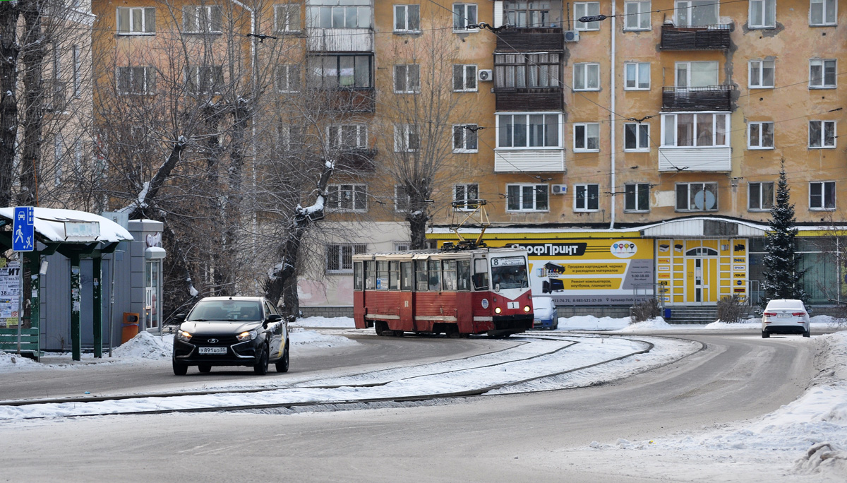 Omsk — Tram lines – Left bank of the Om River
