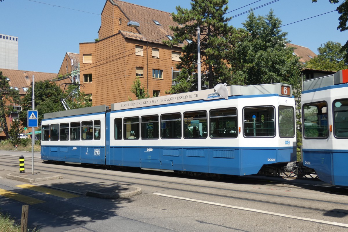 Цюрих, SWS/SWP/BBC Be 4/6 "Tram 2000" № 2022