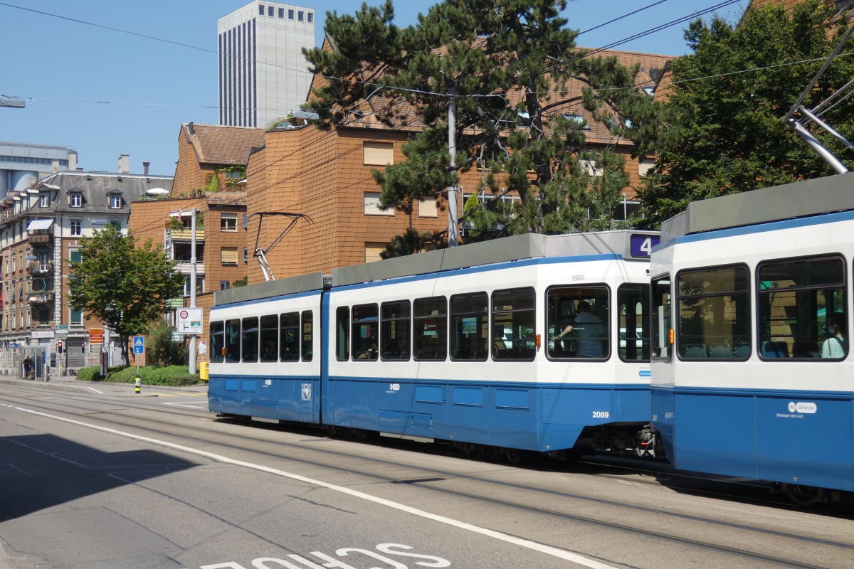 Цюрих, SWP/SIG/BBC Be 4/6 "Tram 2000" № 2089