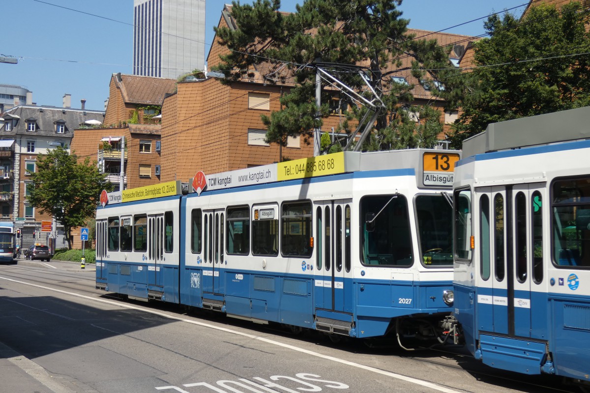 Zurich, SWS/SWP/BBC Be 4/6 "Tram 2000" Br. 2027 Zurich, SWS/SWP/BBC Be 4/6 "Tram 2000" Br. 2027