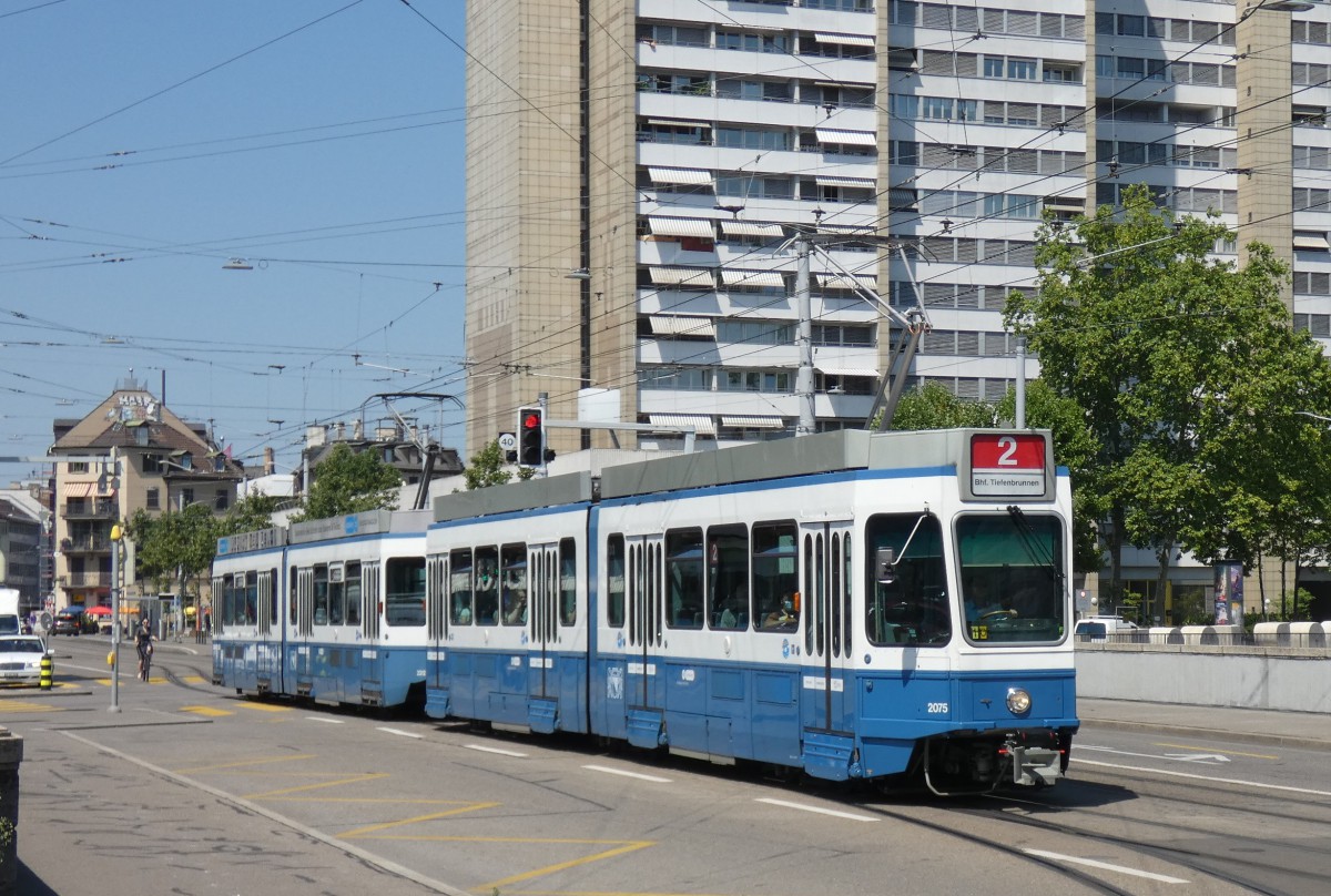 Цюрих, SWP/SIG/BBC Be 4/6 "Tram 2000" № 2075